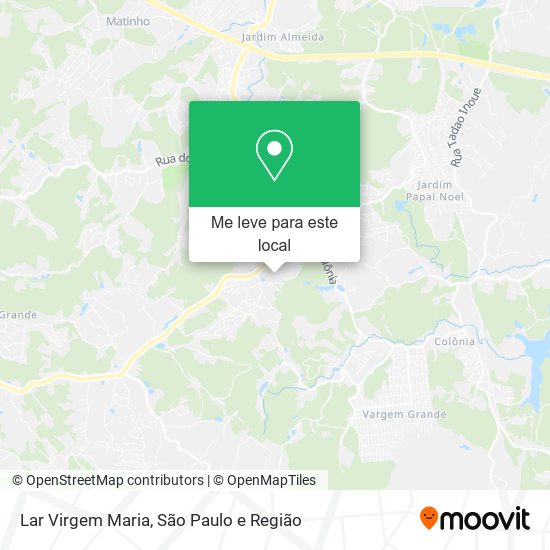 Lar Virgem Maria mapa