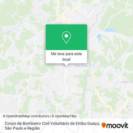 Corpo de Bombeiro Civil Voluntário de Embu Guaçu mapa