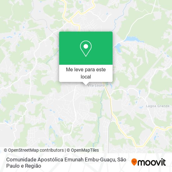 Comunidade Apostólica Emunah Embu-Guaçu mapa