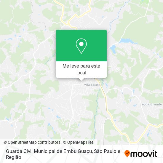 Guarda Civil Municipal de Embu Guaçu mapa