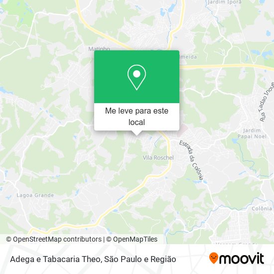 Adega e Tabacaria Theo mapa