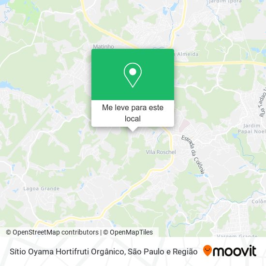 Sítio Oyama Hortifruti Orgânico mapa