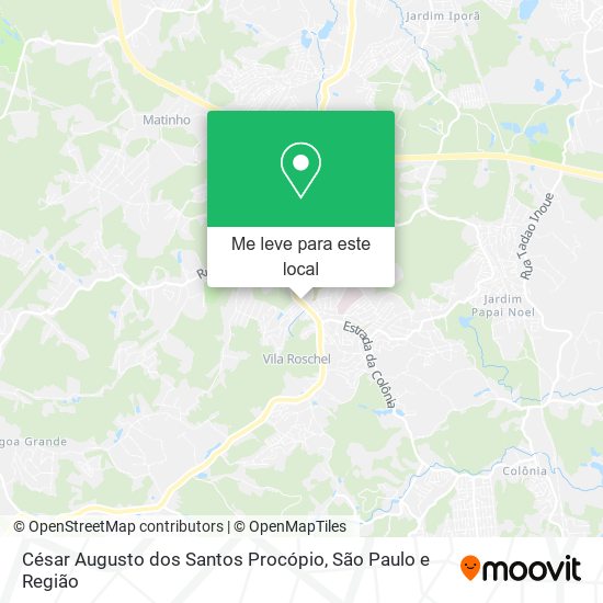 César Augusto dos Santos Procópio mapa