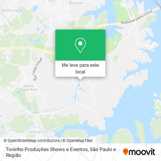 Toninho Produções Shows e Eventos mapa