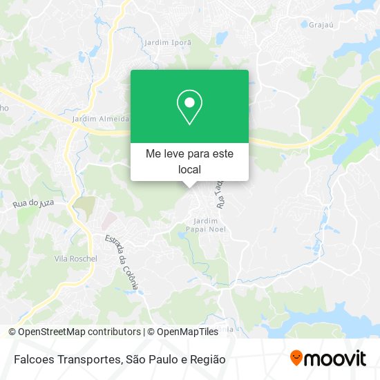 Falcoes Transportes mapa