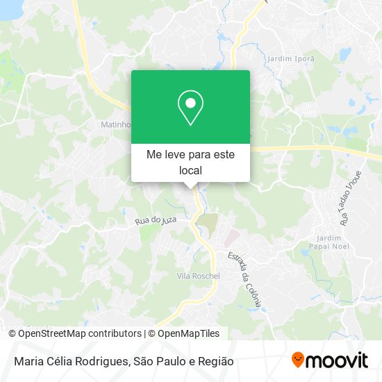 Maria Célia Rodrigues mapa