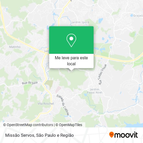 Missão Servos mapa