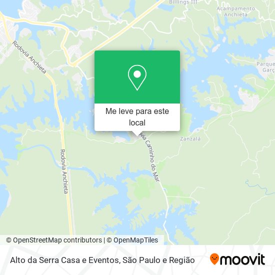 Alto da Serra Casa e Eventos mapa