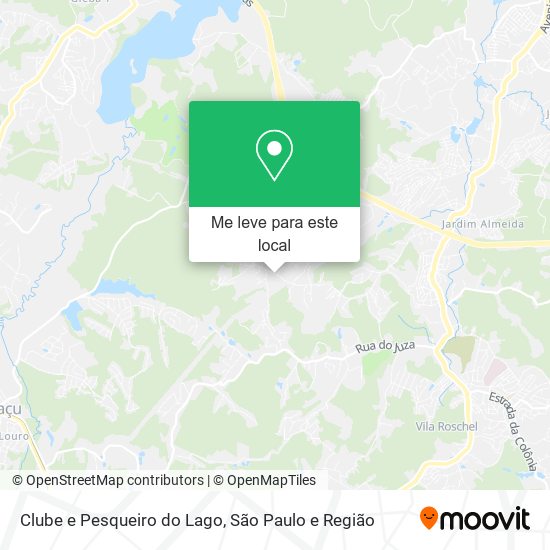 Clube e Pesqueiro do Lago mapa