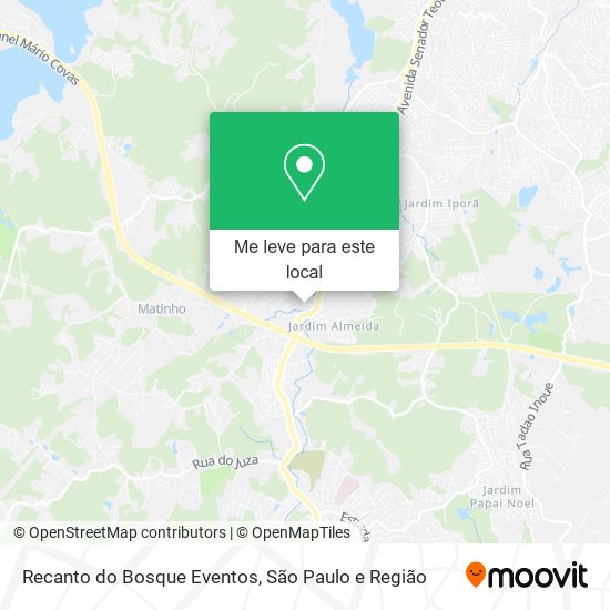 Recanto do Bosque Eventos mapa