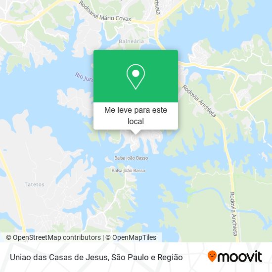 Uniao das Casas de Jesus mapa