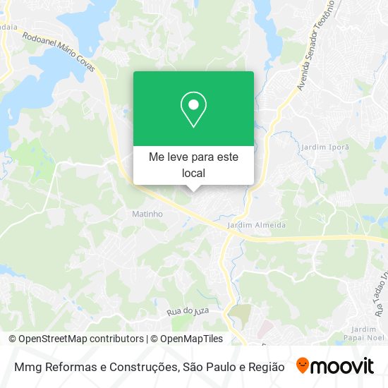 Mmg Reformas e Construções mapa