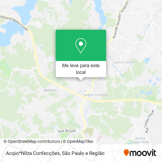 Acqio*Nilza Confecções mapa