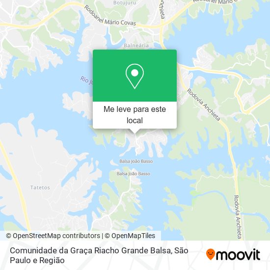 Comunidade da Graça Riacho Grande Balsa mapa
