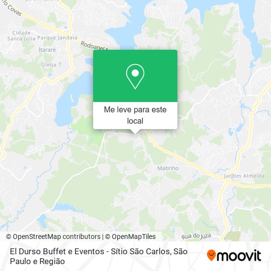 El Durso Buffet e Eventos - Sítio São Carlos mapa