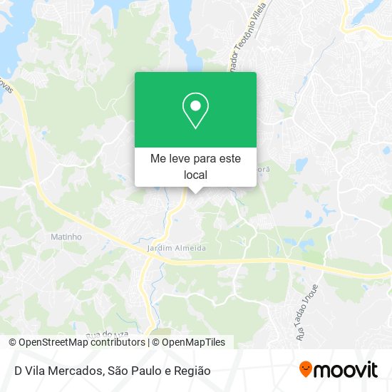 D Vila Mercados mapa