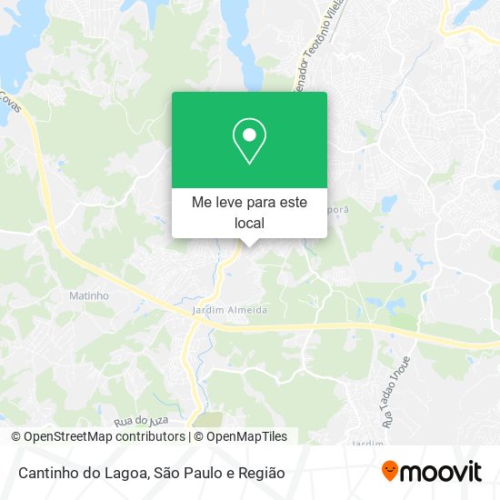Cantinho do Lagoa mapa