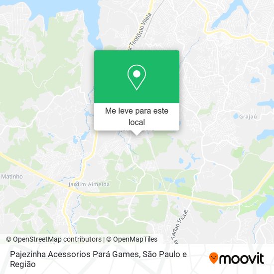 Pajezinha Acessorios Pará Games mapa