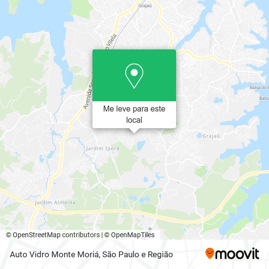 Auto Vidro Monte Moriá mapa