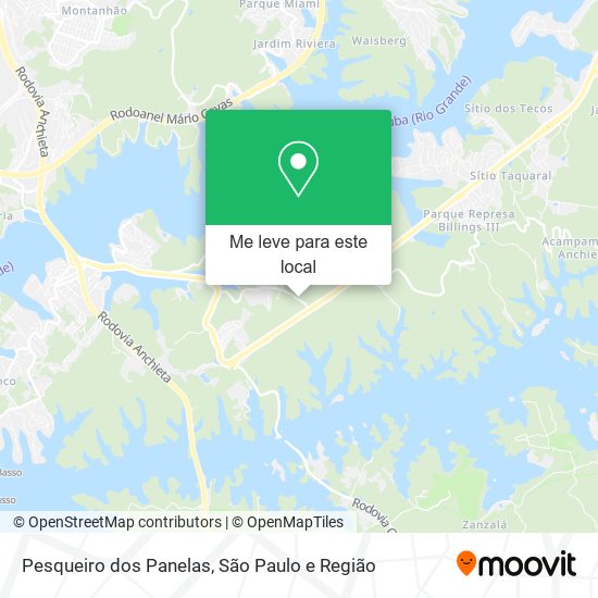 Pesqueiro dos Panelas mapa