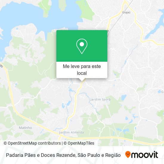Padaria Pães e Doces Rezende mapa