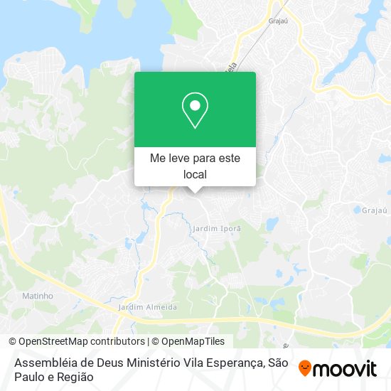 Assembléia de Deus Ministério Vila Esperança mapa