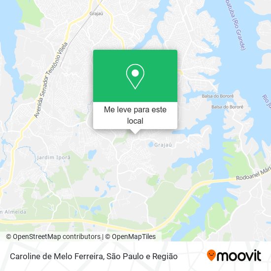 Caroline de Melo Ferreira mapa