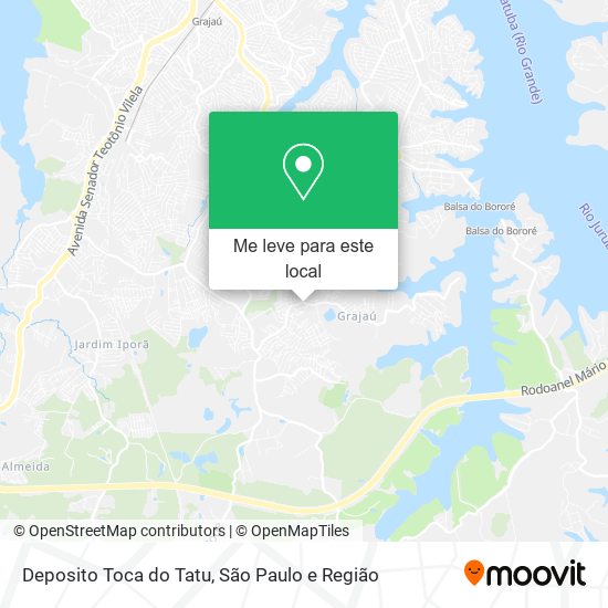 Deposito Toca do Tatu mapa