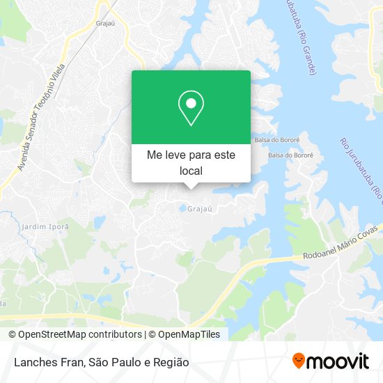 Lanches Fran mapa