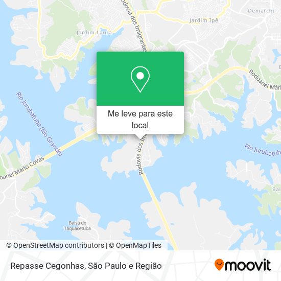 Repasse Cegonhas mapa