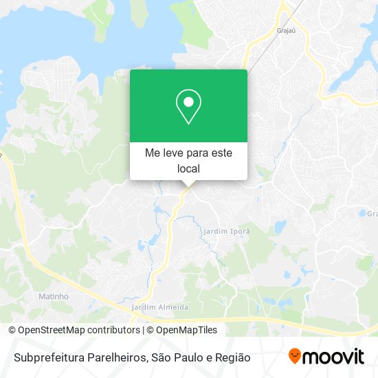 Subprefeitura Parelheiros mapa