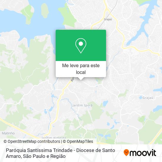 Paróquia Santíssima Trindade - Diocese de Santo Amaro mapa