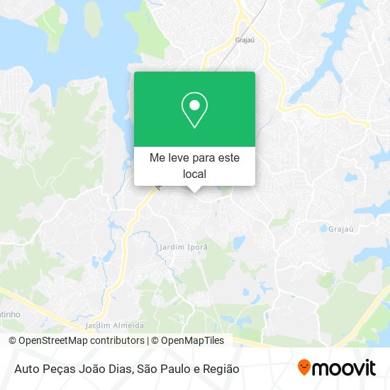 Auto Peças João Dias mapa