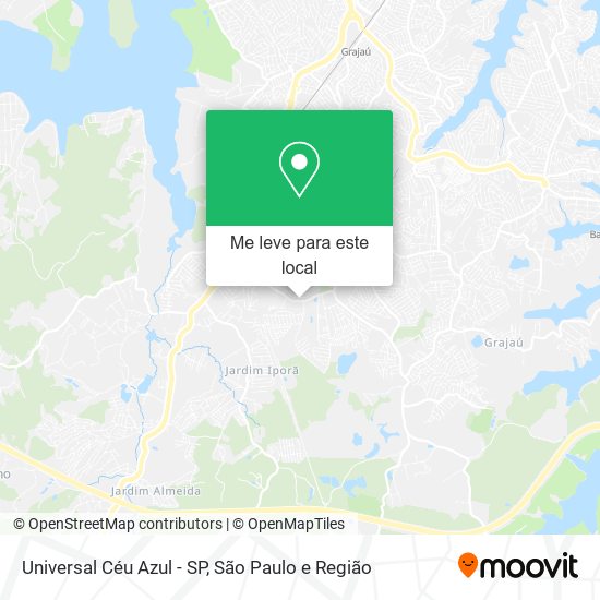 Universal Céu Azul - SP mapa