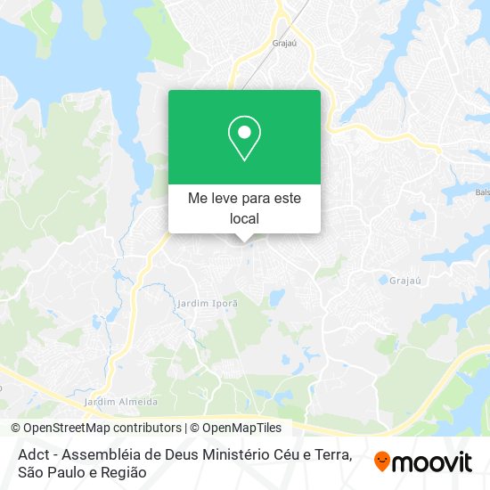 Adct - Assembléia de Deus Ministério Céu e Terra mapa