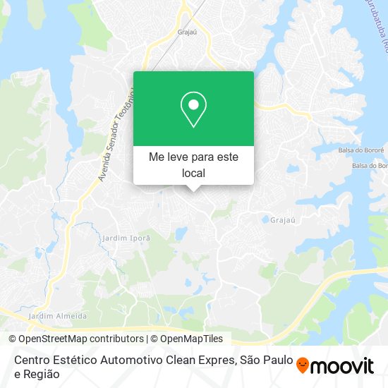 Centro Estético Automotivo Clean Expres mapa