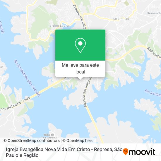 Igreja Evangélica Nova Vida Em Cristo - Represa mapa
