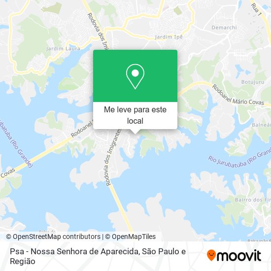 Psa - Nossa Senhora de Aparecida mapa