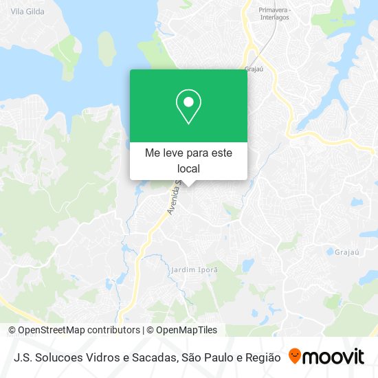 J.S. Solucoes Vidros e Sacadas mapa
