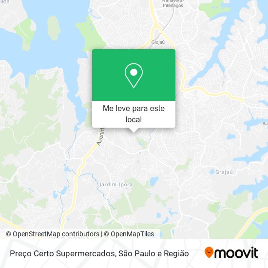 Preço Certo Supermercados mapa