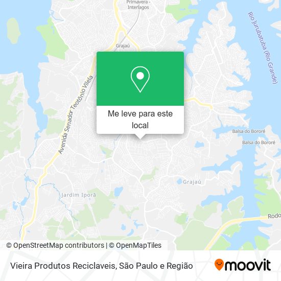 Vieira Produtos Reciclaveis mapa