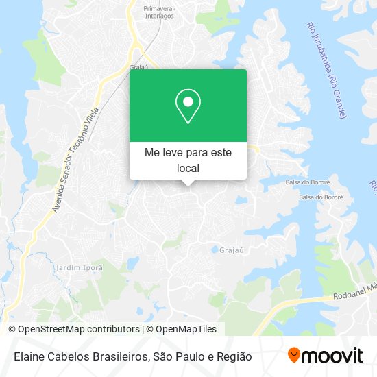 Elaine Cabelos Brasileiros mapa