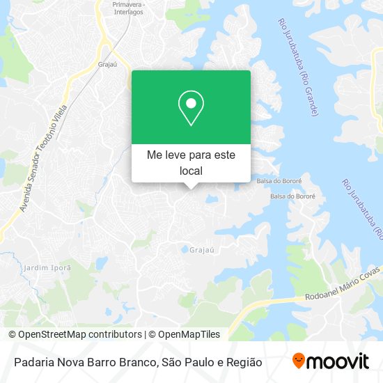 Padaria Nova Barro Branco mapa