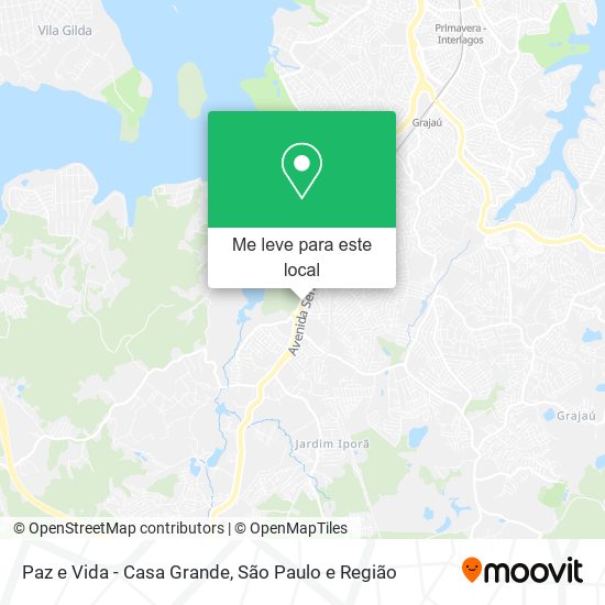 Paz e Vida - Casa Grande mapa