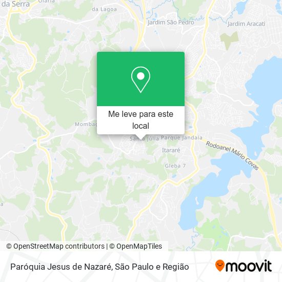 Paróquia Jesus de Nazaré mapa