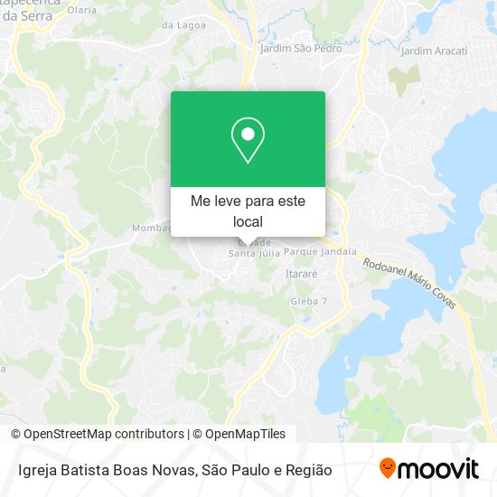 Igreja Batista Boas Novas mapa