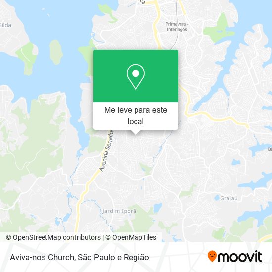 Aviva-nos Church mapa