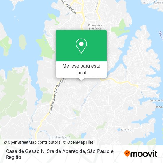 Casa de Gesso N. Sra da Aparecida mapa