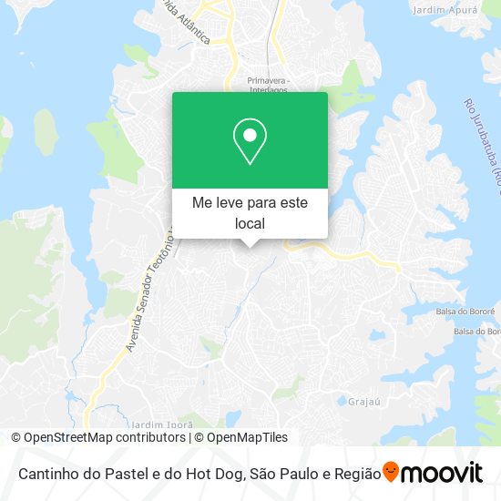 Cantinho do Pastel e do Hot Dog mapa