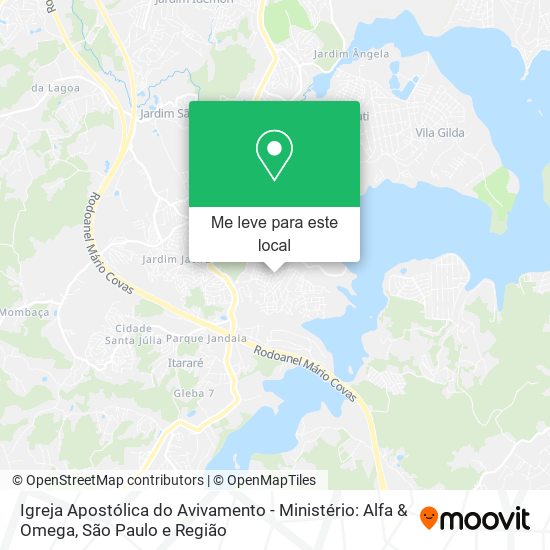 Igreja Apostólica do Avivamento - Ministério: Alfa & Omega mapa